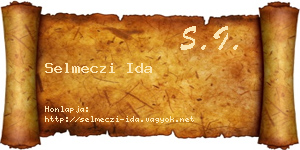 Selmeczi Ida névjegykártya